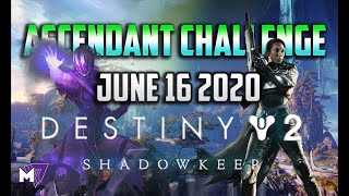 Ascendant Challenge June 16 2020 Solo Guide  Destiny 2  Corrupted Eggs amp Lore Location [upl. by Maice]