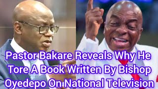 Pastor Bakare Reveals Why He Tore A Book Written By Bishop Oyedepo On National Television oyedepo [upl. by Ahsilav]