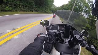 Road up to Brasstown Bald rt 180 Georgia Mountains Goldwing amp Transcontinental Tourer [upl. by Mcintosh]