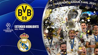 Borussia Dortmund vs Real Madrid Extended Highlights  UCL Final  CBS Sports Golazo [upl. by Meadow]