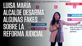 Luisa María Alcalde desarma algunas fakes sobre la Reforma Judicial [upl. by Tuinenga143]