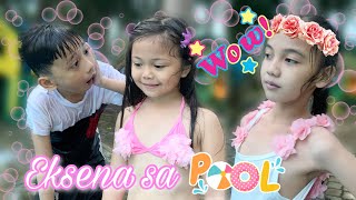 IBAT IBANG EKSENA SA POOL  COMEDY  KAHIT BATA PA AKO CAST [upl. by Imotih447]