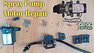 Spray Pump Motor simple repair at home [upl. by Aneem]