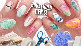 10 Nail Art Designs Using Household Items The Ultimate Guide [upl. by Endaira425]