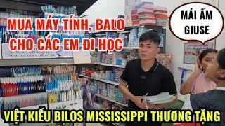 MUA BALO MÁY TÍNH BẢNG KẸP VÀ SÁCH GIÁO KHOA CHO CÁC EM MỒ CÔI MÁI ẤM GIUSE ĐÓN NĂM HỌC MỚI [upl. by Anirbed]