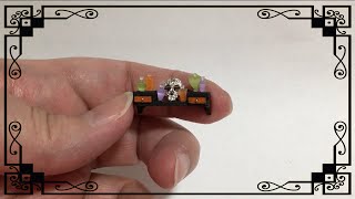 DIY Tutorial Dollhouse Miniature Furniture 148 Scale Halloween Potion Shelf Spooky Roombox Part 4 [upl. by Ruosnam]