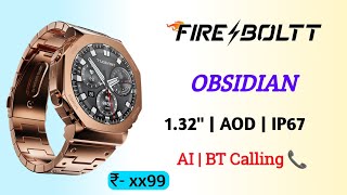 FireBoltt Obsidian Smartwatch  Firebolt Obsidian⚡️Bluetooth Calling Smartwatch [upl. by Malina]