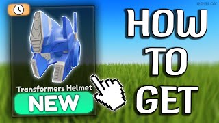 HOW TO GET quotOptimus Prime Helmetquot On Roblox [upl. by Tyoh]