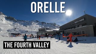 Skiing Orelle the fourth valley in Les 3 Vallées 4K UHD [upl. by Mcclees481]