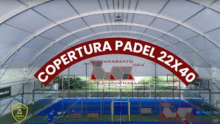 Copertura quotPALLONETTOquot padel 22x40 altezza 1220m Tennis Pineta Arenzano GE  AmarantoIdea [upl. by Honeyman]