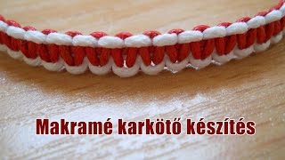 Makramé karkötő készítés [upl. by Laurel]