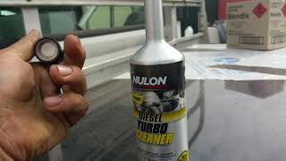 Nulon Diesel turbo cleaner fuel additive testing potentially clogged injectors  Ford transit truck [upl. by Mckeon]