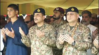 Funeral Prayers of Pakistan Armys Martyred Officer Five Soldiers Offered in Peshawar [upl. by Ferullo899]