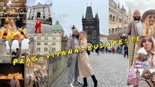 ORTA AVRUPA VLOG💘 PragViyanaBudapeşte gezdik🐣 Çok şükür donmadan tamamladık🥲 [upl. by Gothurd]