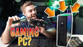 Can We Upgrade An HP EliteDesk 800 G1 SFF Into A Gaming PC [upl. by Alomeda]