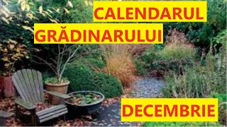 Calendarul grădinarului pentru luna Decembrie 2023 Lucrările principale în grădină si livadă [upl. by Wallinga]