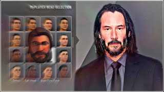 JOHN WICK FACE CREATION TUTORIAL NBA 2K21 [upl. by Ronyam]