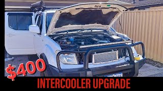 nissan navara d40 intercooler upgrade diy yd25 4x4 [upl. by Adnawed]