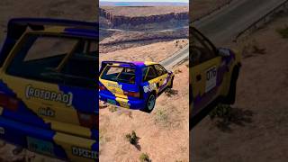 Realistic Car jump Crashes BeamNG Driveshorts trending [upl. by Nosna]