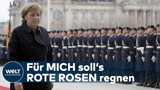 ADIEU ANGELA Bundeswehr verabschiedet sich mit Großem Zapfenstreich von Kanzlerin Merkel [upl. by Moreta974]