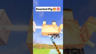 Minecraft Roasted Pig🔥🐷 Worlds Smallest Violin shorts minecraft [upl. by Alleiram266]