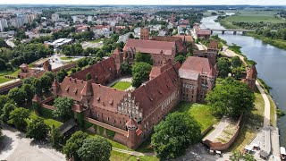 Zamek w MalborkuMalbork Castle Drone Footage 4K [upl. by Mazonson526]