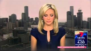 News anchor almost chokes on own fart on live TV [upl. by Maitund]