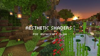 aesthetic shaders for minecraft pe 120 🌿 [upl. by Anyzratak748]