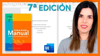 🟠 PORTADA APA 7ma séptima edición en Word  última edición [upl. by Aerdnek380]