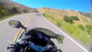 Riding the Fabulous Honda CBR1100xx Super Blackbird on Lucas Valley Road [upl. by Thistle]