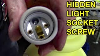 Light Socket Removal Screw Releases Socket from Housing of Fixture [upl. by Synned]