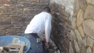 Installing Ledge stone veneer [upl. by Brianne]