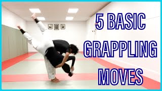 5 basic grappling techniques [upl. by Trask]