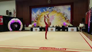 Nikolchenko Vlada Ukraine  168  Hoop  Level 10 Senior  LA Lights 2018 [upl. by Bianka]