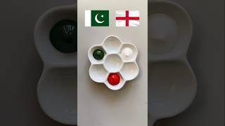 Pakistan vs england flags color mixing asmr art satisfying pakistan uk england india shorts [upl. by Sandeep552]