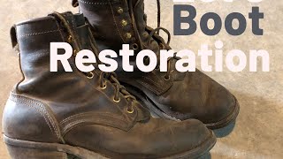 Nicks Boots Resole  Work Boots Get a Makeover [upl. by Edyaj]