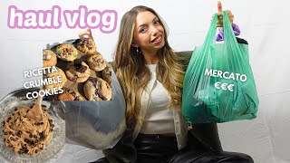 HAUL VLOG 🍁🧥🍪 acquisti al mercato e ricetta crumble cookies [upl. by Aehcsrop]