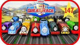 THOMAS AND FRIENDS The Great Race 147 Trackmaster Streamlined ThomasThomas amp Friends Toys Trains [upl. by Haduhey475]