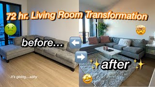 72 hr LIVING ROOM TRANSFORMATION 2021  Alyssa Howard 💕  Moving Out at 18 ep 6 🛋🛍 [upl. by Cooe744]