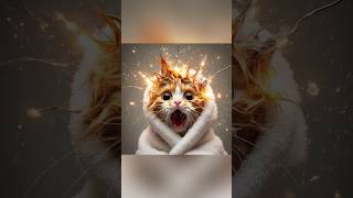 Electrocutado😹Electrocuted😹funny cute cat catlover kitty kitten catfunny shorts cartoon ia [upl. by Ahc907]