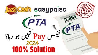 Mobile pta tax pay karne ka tarika new update 2024 [upl. by Anuahsal]