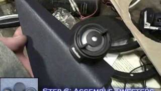 How To Install Car Speakers w Passive CrossOvers Mid Drivers amp Tweeters  Stereo System Tutorial [upl. by Grof]