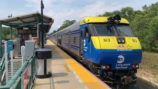 Long Island Rail Road Train 8703 at Speonk on Labor Day September 5 2022 [upl. by Sheeran447]