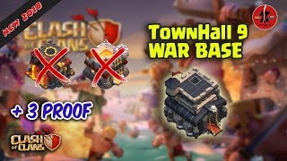 NEW  TH9 War Base 2018 Anti TH10 and TH11  Clash of Clans [upl. by Jereld988]