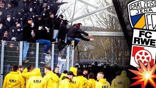 Spiel unterbrochen Jena vs Erfurt Fliegende Bengalos [upl. by Persis]