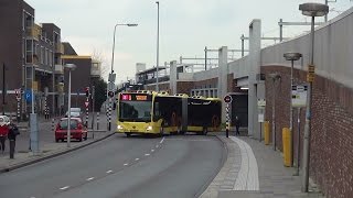 Diverse Qbuzz UOV bussen bij bushalte Bleekstraat te Utrecht  22 maart 2016 [upl. by Mccoy5]