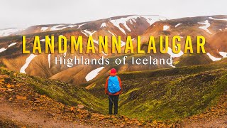 Best Hiking in Landmannalaugar  The Highlands of ICELAND 4K [upl. by Frentz]