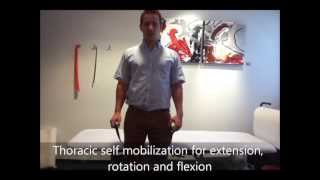 Mulligan thoracic spine self mobilization exercises [upl. by Alletsirhc]