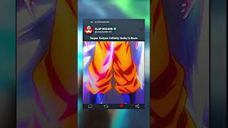 Super Saiyan Infinity Goku Is Born 🗿 dbs shorts [upl. by Devon]