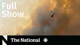 CBC News The National  Thousands flee Jasper National Park wildfires [upl. by Llirret688]